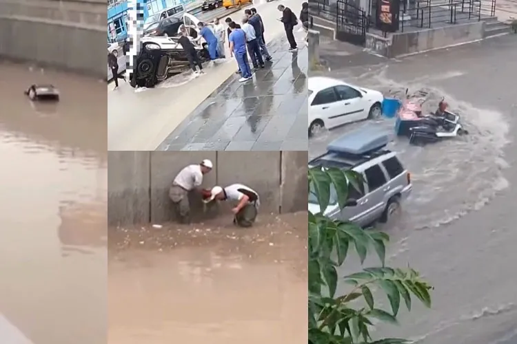 Sel Ankara’yı yuttu! Batçıklar kapandı, araçlar suya gömüldü