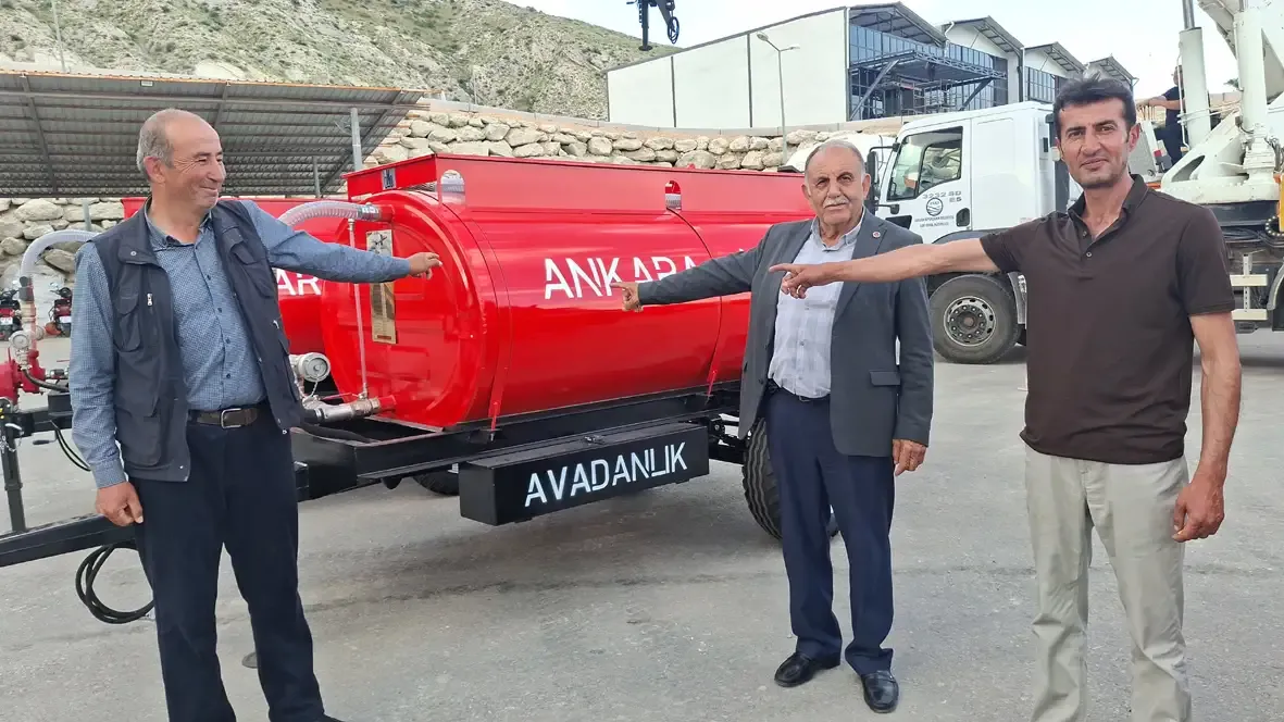 Beypazarı’ndaki 59 mahalleye yangınlara karşı su tankeri desteği
