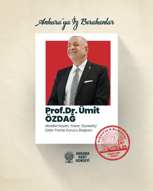 AKK Ankara'ya İz Bırakanların konuğu Prof. Dr. Ümit Özdağ oldu