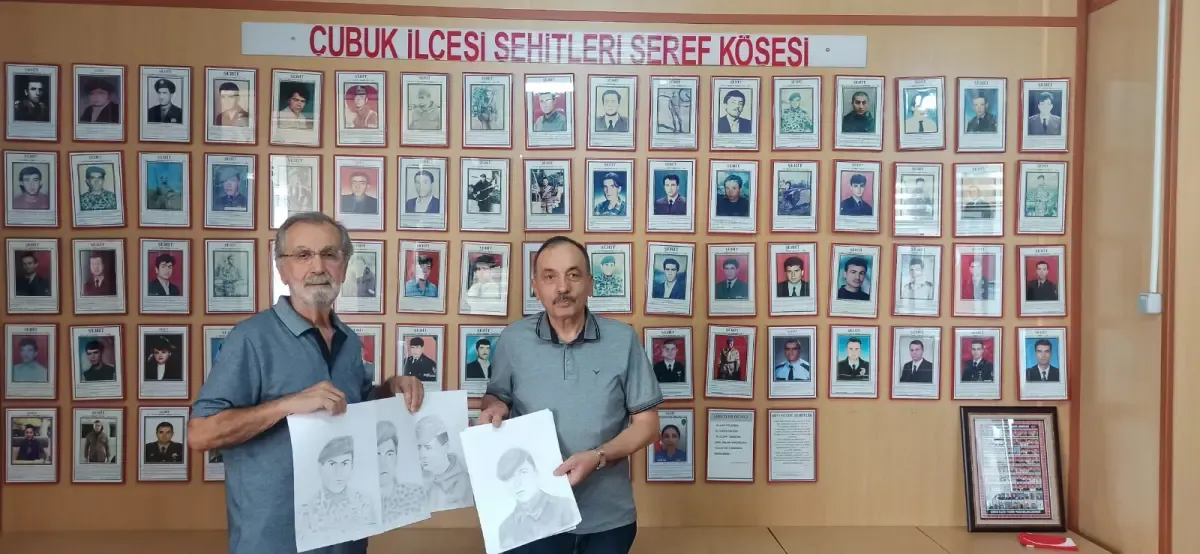 Çubuklu Ressam İzzet Selen'den şehitlere vefa