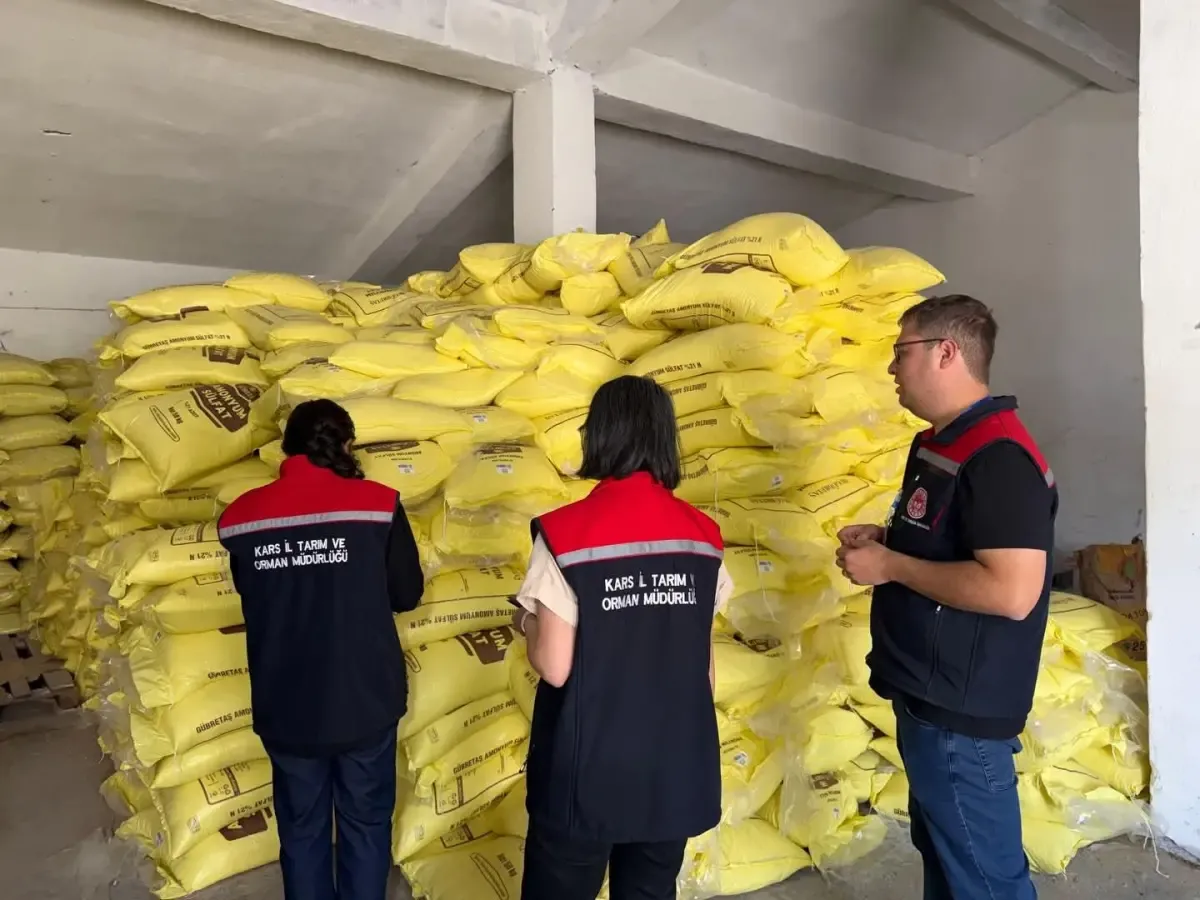 Kars'ta gübre denetimleri gerçekleştirildi