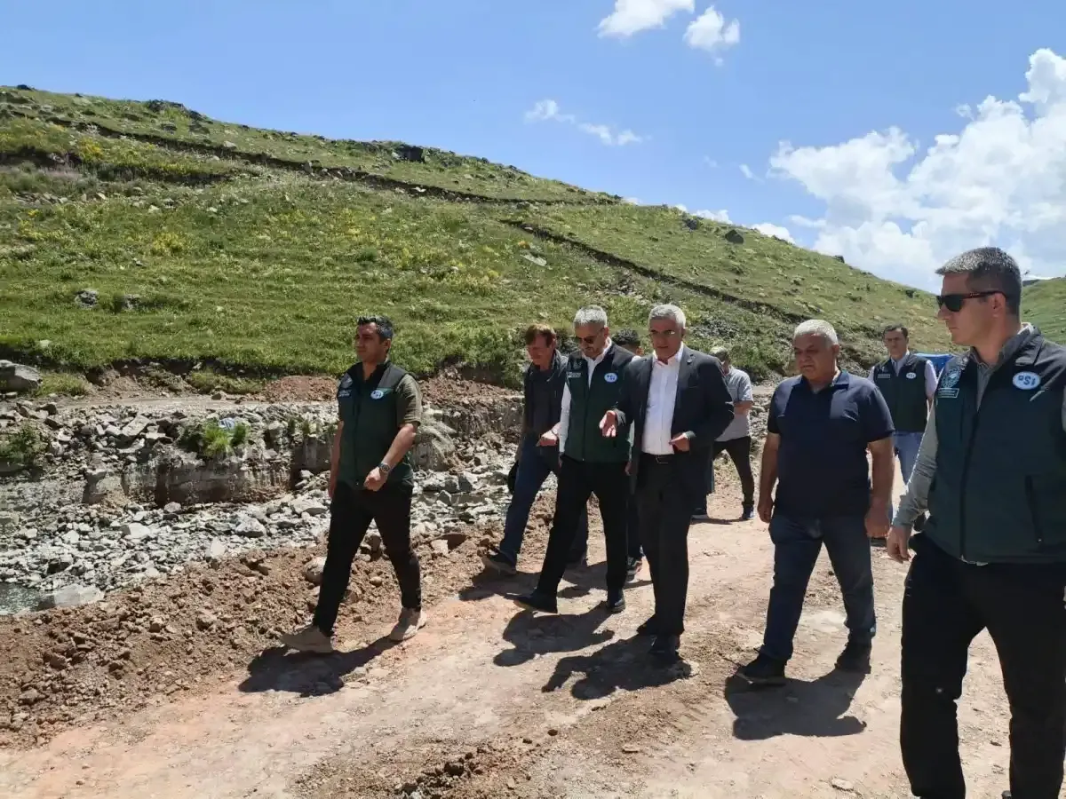 DSİ 24. Bölge Müdürlüğü Heyeti Ardahan'daki yatırımları yerinde inceledi