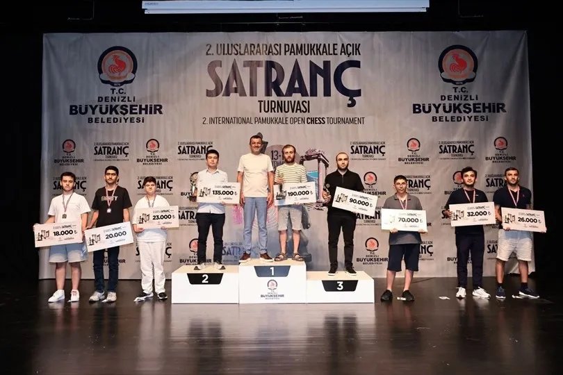 Pamukkale Açık Satranç Turnuvası şampiyonlarını buldu