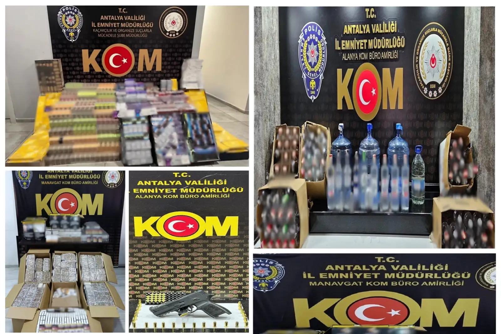 Antalya’da kaçakçılık operasyonları... 19 şüpheliye adli işlem