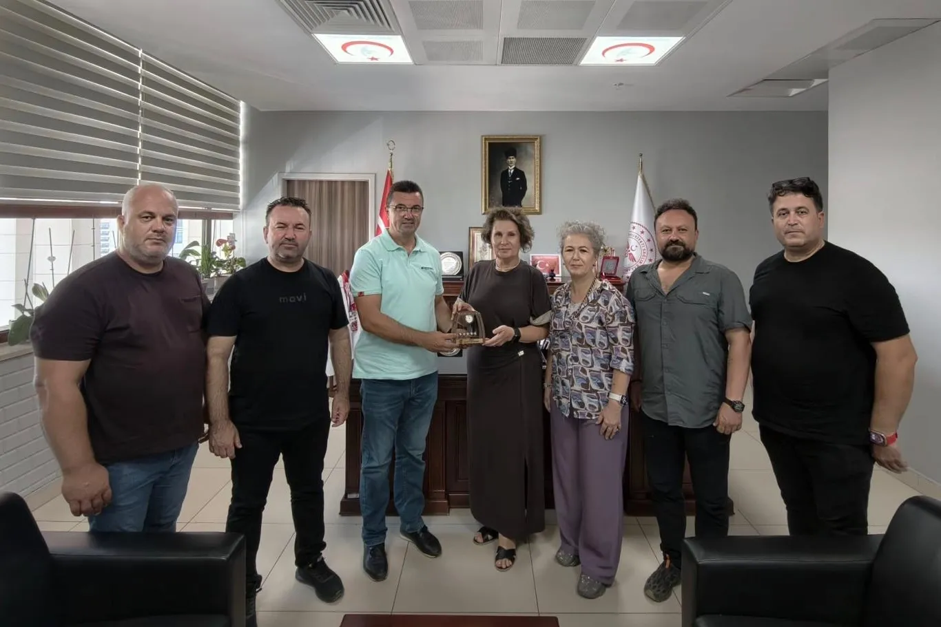 Edirneli gazetecilerden Başhekim Şimşek'e ziyaret