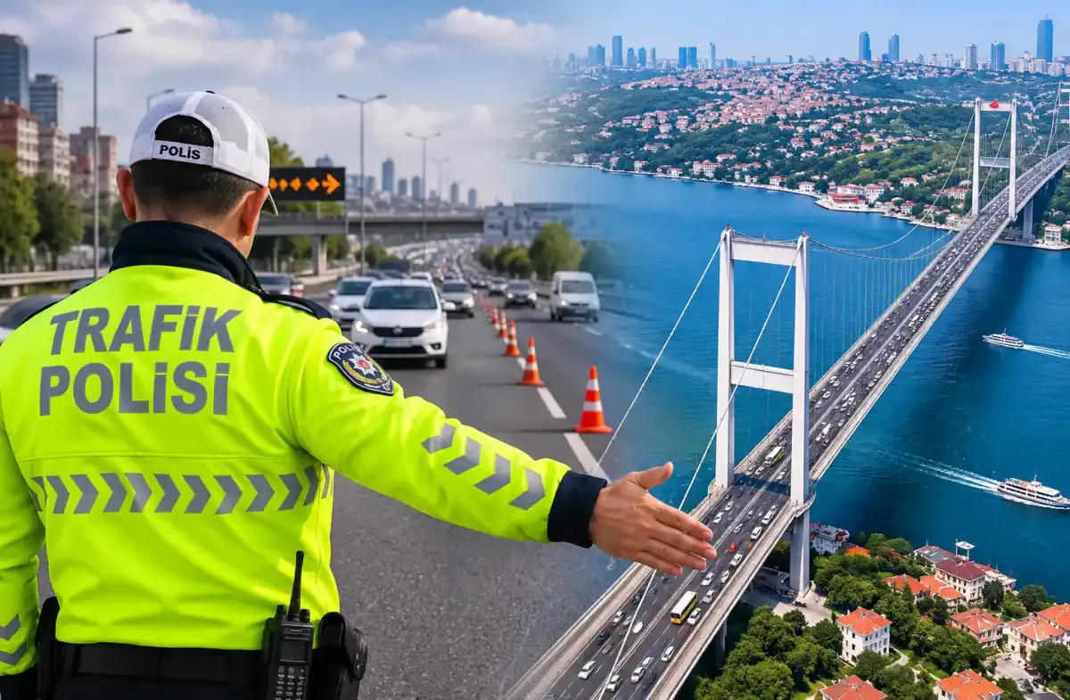 İstanbul'da 15 Temmuz Şehitler Köprüsü yönünde gece saatlerinde trafik düzenlemesi