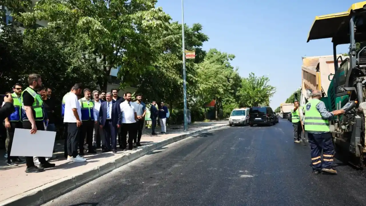 Bursa Panayır'ın altyapı ve yollarına Büyükşehir eli