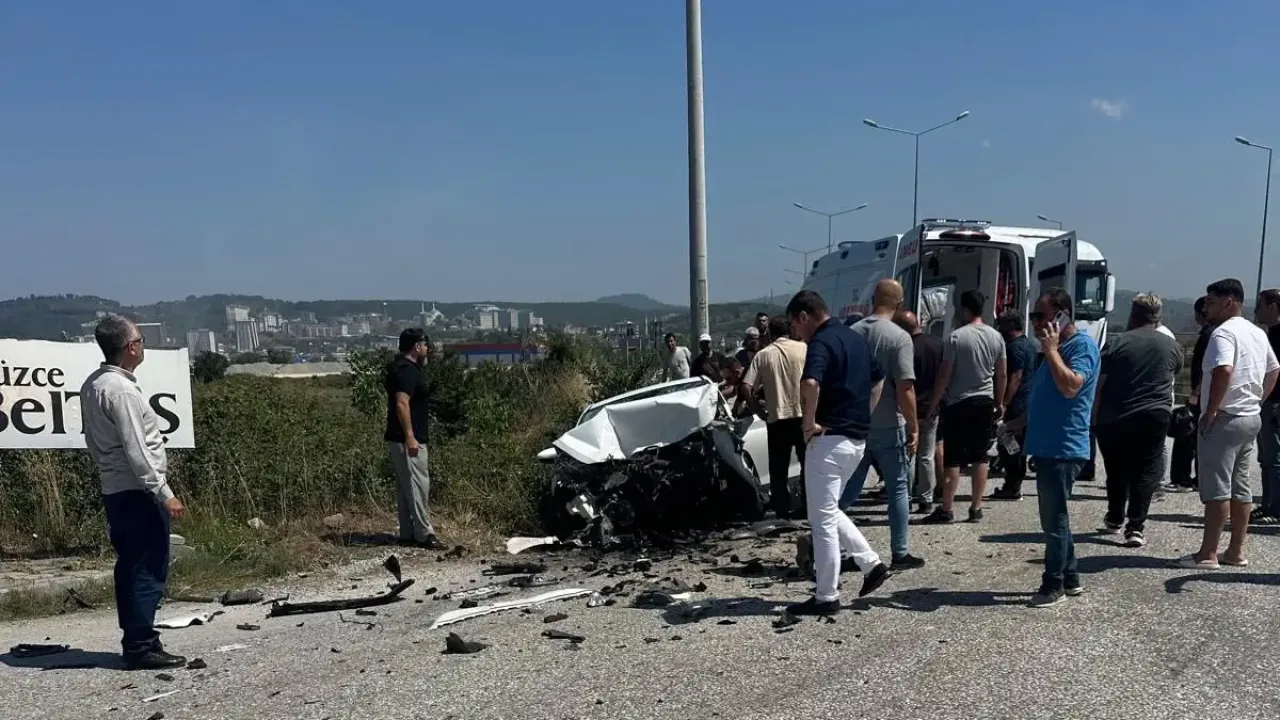 Düzce Kuzey Çevre Yolu'nda kaza: 1 yaralı