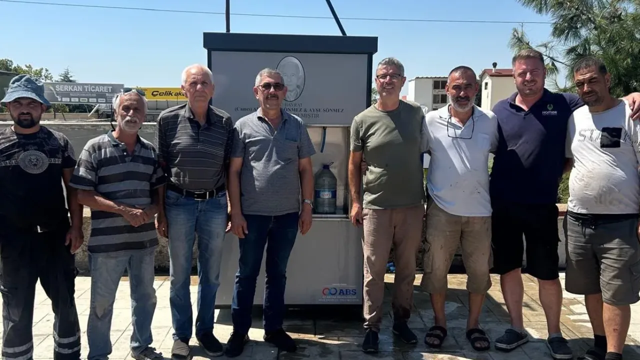 Keşan Sanayi Sitesi'nde kartlı hayır çeşmesi hizmete girdi