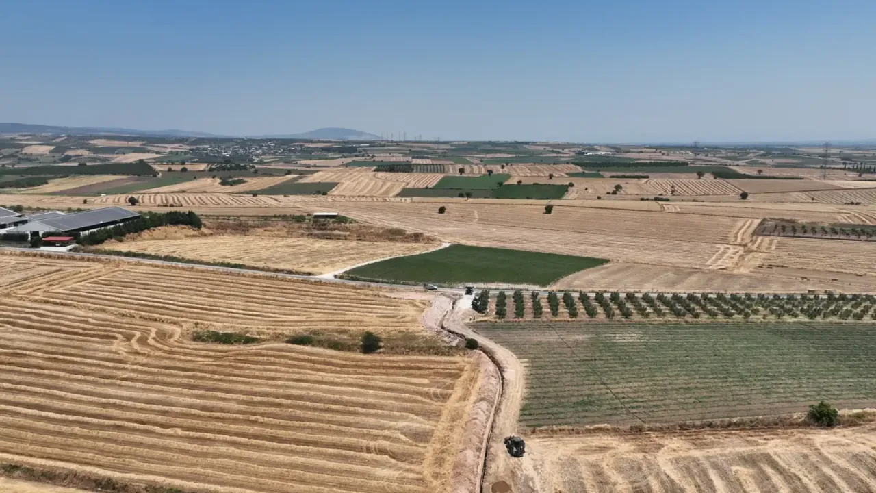 Karacabey'de 38 bin 850 dekar arazi modern sulamaya kavuşuyor