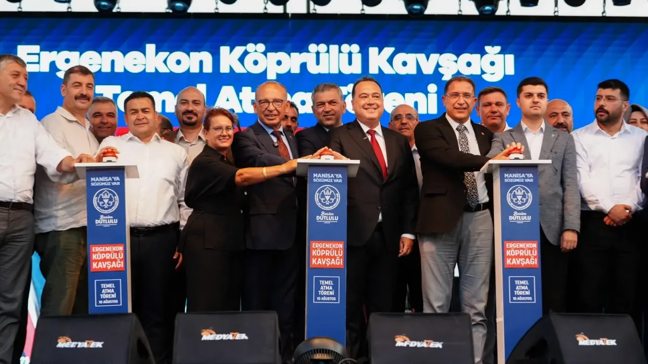 Manisa Turgutlu’da Ergenekon Köprülü Kavşağı’nın temeli atıldı