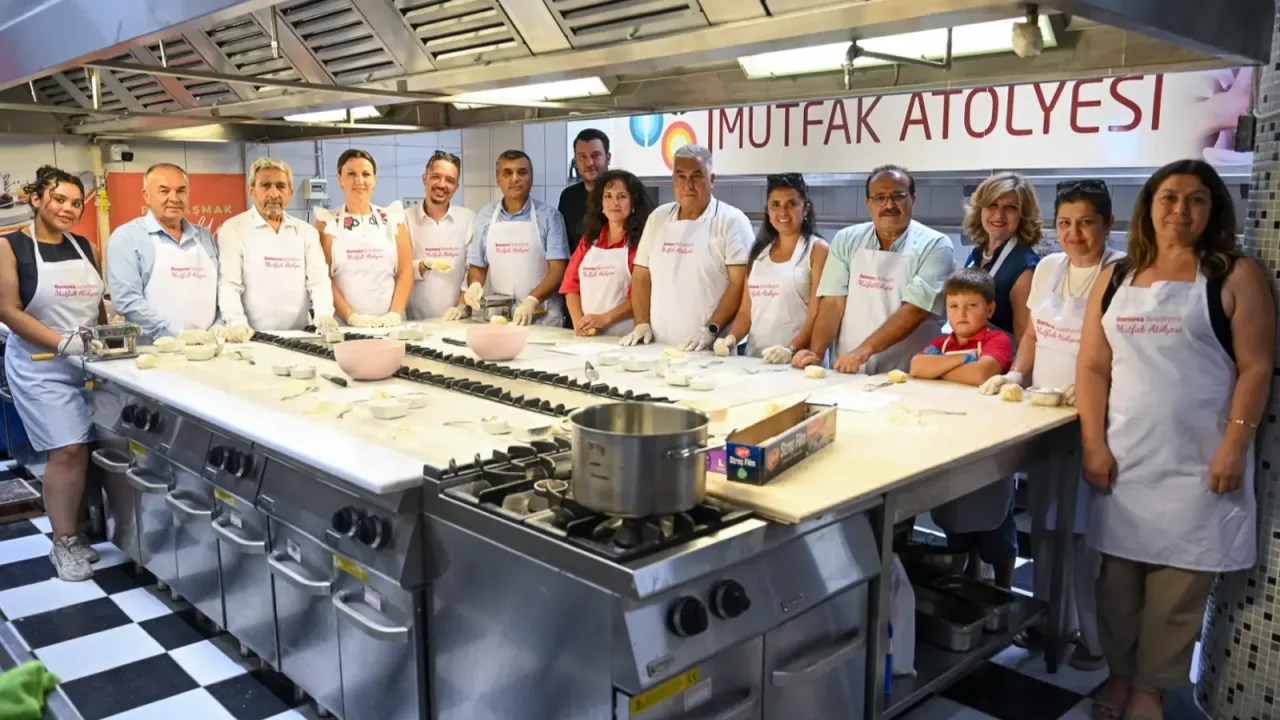 Muhtarlardan makarna yarışı