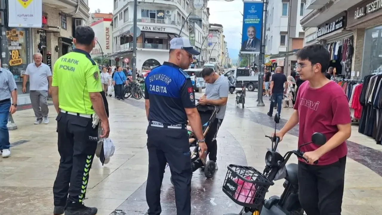 Ordu’da kapalı caddelerde motosiklet ve bisiklet denetimi