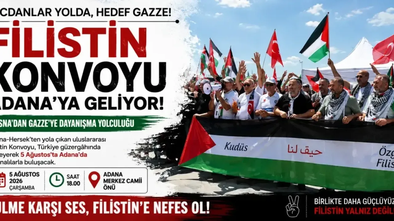 Srebrenitsa’dan Filistin’e uzanan vicdan yolculuğu Adana’ya geliyor