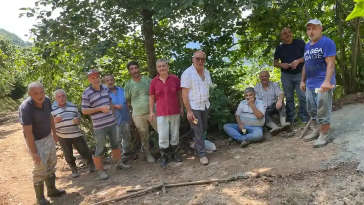 Tirebolu’da örnek imece seferberliği: Kuzgun Köylüleri kendi