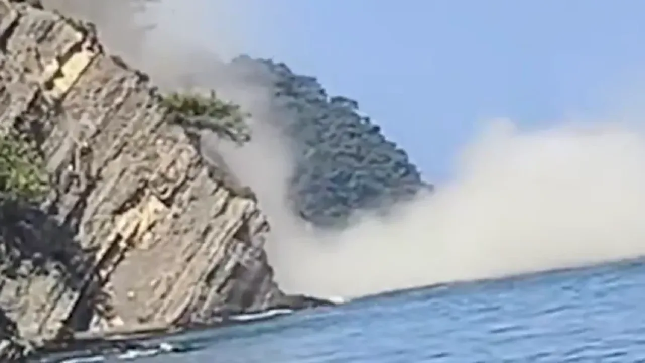 Tirilye Çamlık Tepesi’nde heyelan... Bölgede güvenlik önlemleri