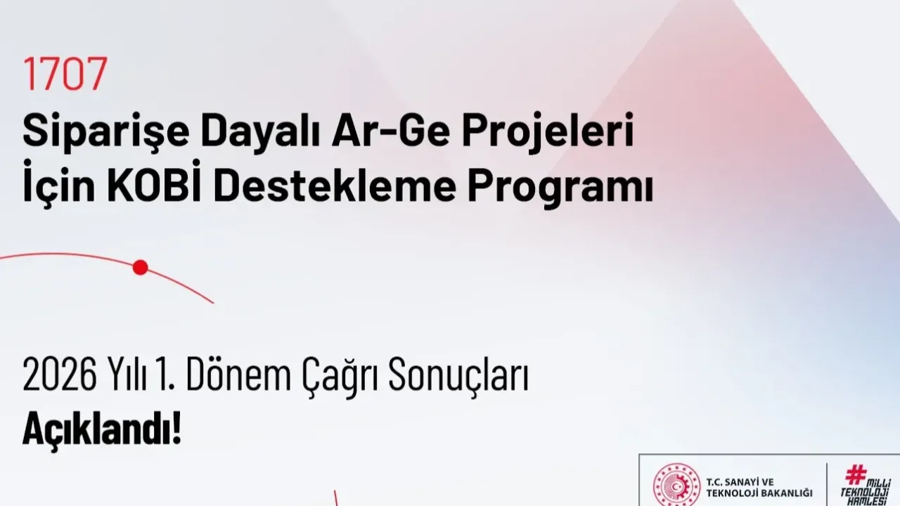 TÜBİTAK 1707 programında 2026 yılı ilk dönem sonuçları açıklandı