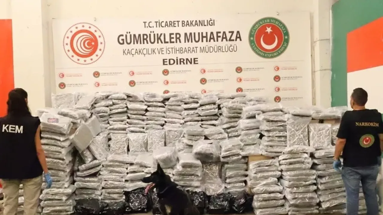 Kapıkule sınırında 810 kilo esrar ele geçirildi