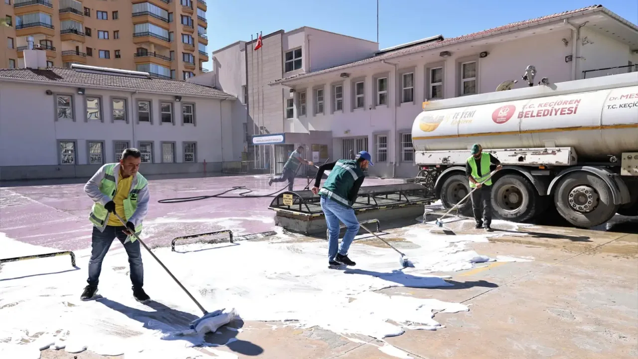 Ankara Keçiören’de okullarda hijyen seferberliği