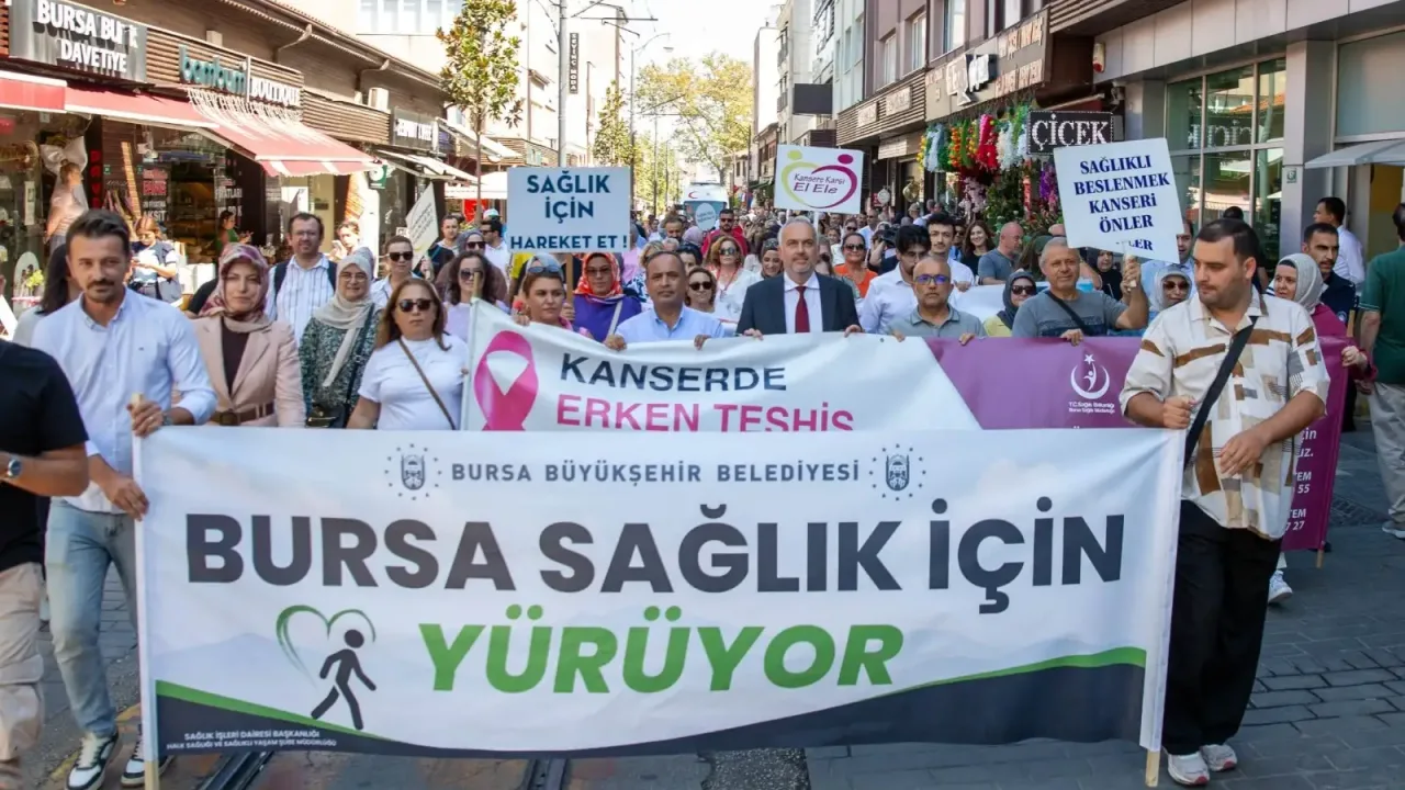Bursa’da halk sağlığı etkinlikleri yürüyüşle başladı