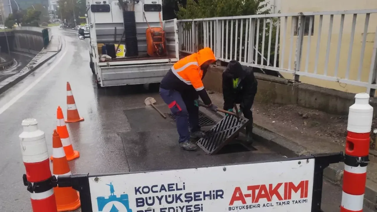 Kocaeli ekipleri yağışa karşı teyakkuzda