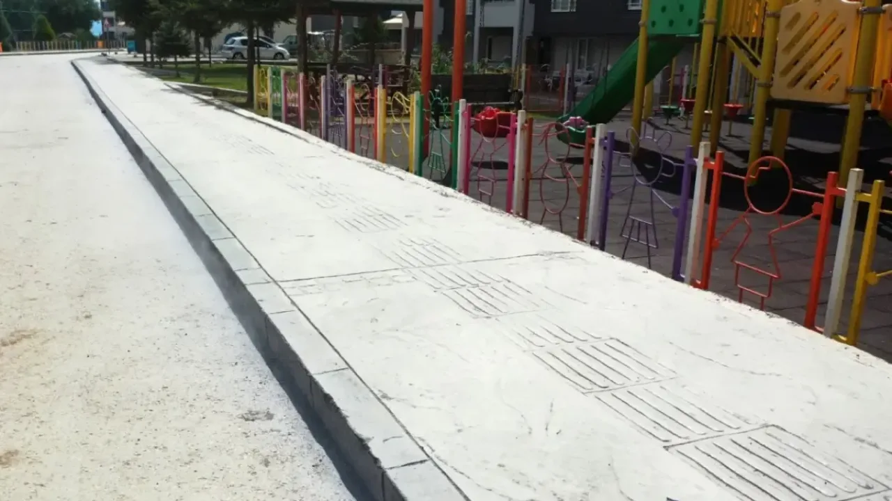 Ordu'da yayalar için modern kaldırımlar
