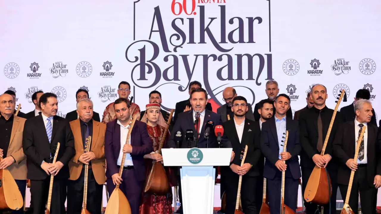 60. Konya Âşıklar Bayramı muhteşem finalle taçlandı