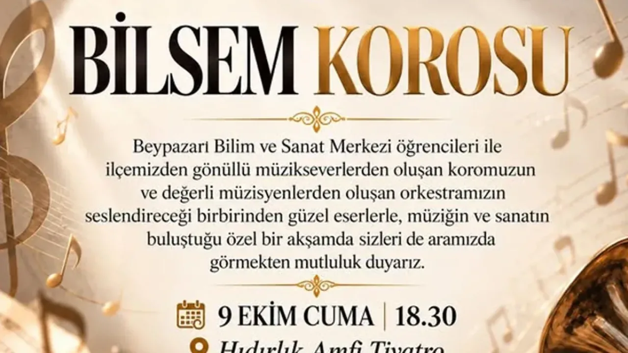 Beypazarı Bilim ve Sanat Merkezi’nden Türk Halk Müziği konseri