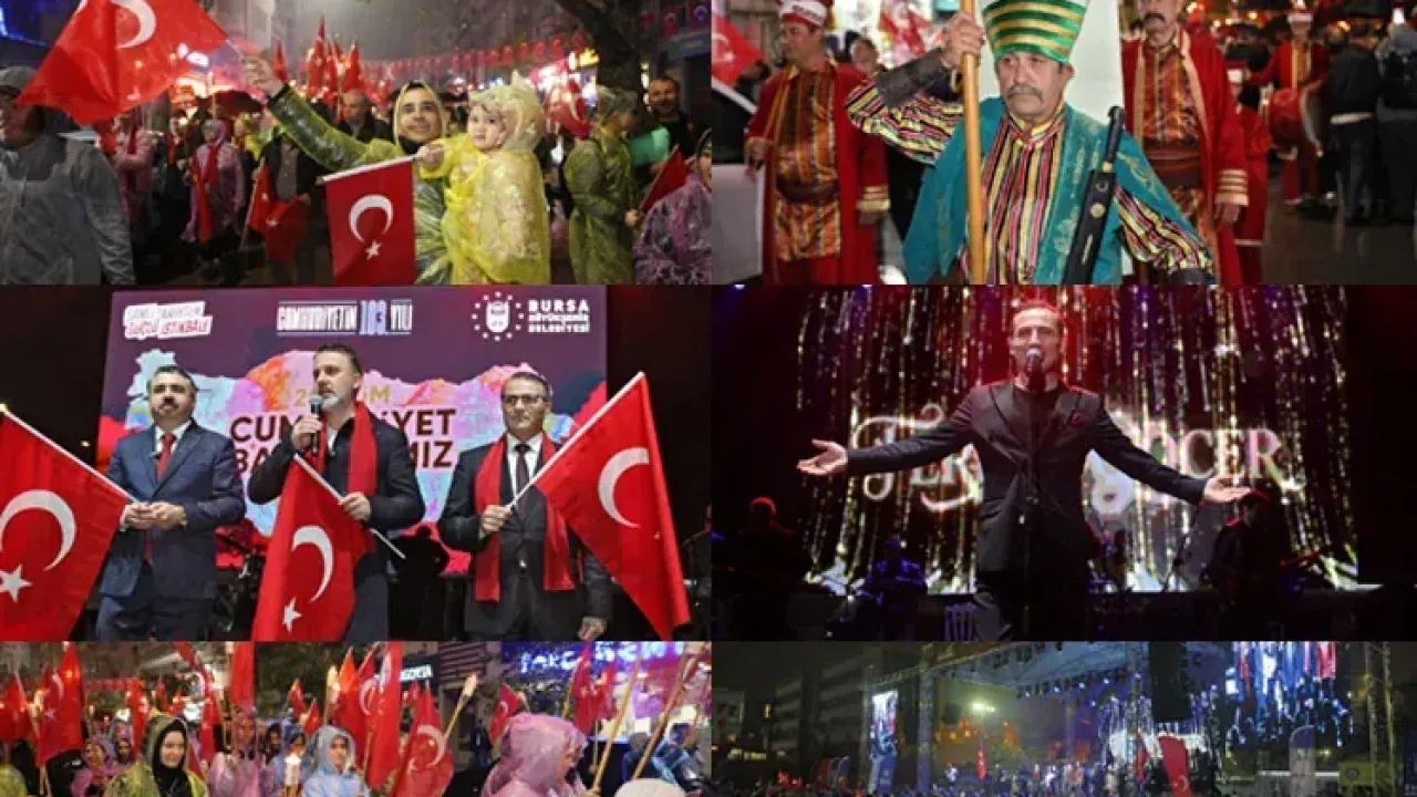 Bursa’da Cumhuriyet coşkusu
