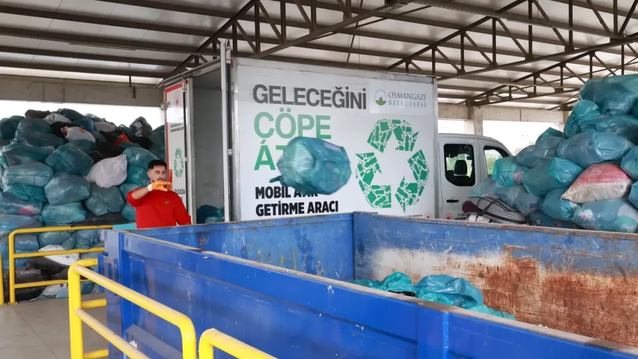 Bursa Osmangazi'de geri dönüşümde 9 ayda büyük başarı