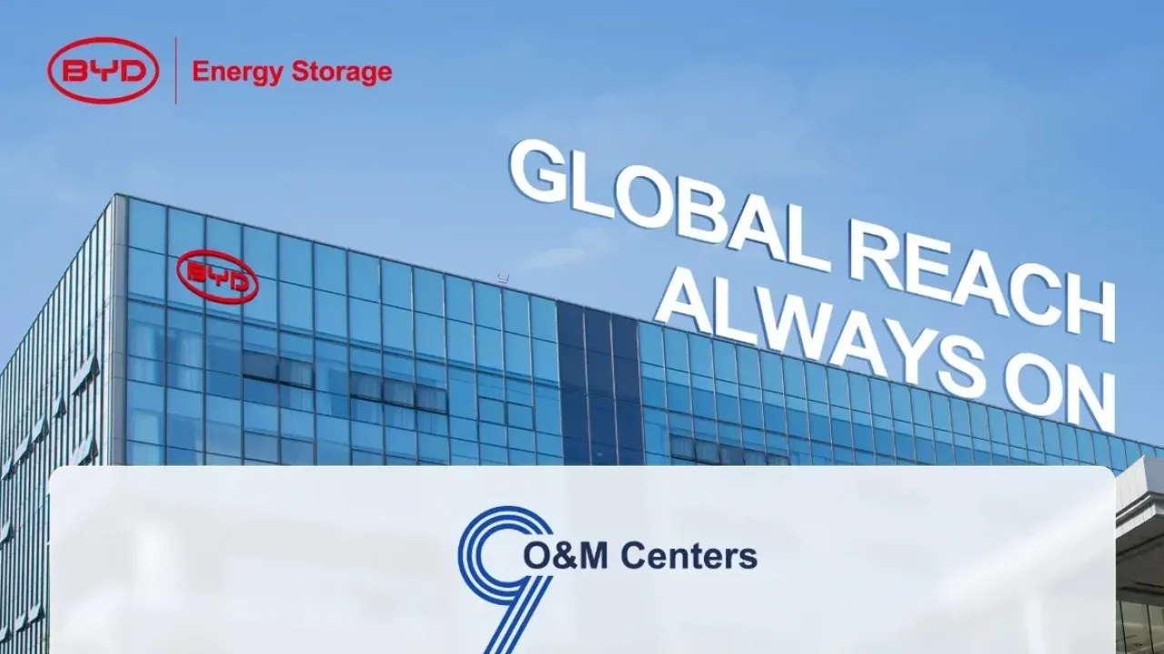 BYD Energy Storage, Küresel BESS satış sonrası ağ genişletme