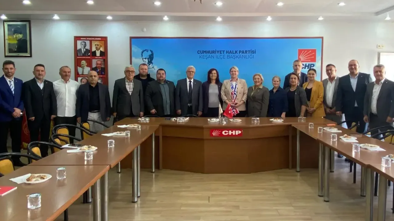 CHP Edirne'den Keşan İlçe Başkanlığı'na ziyaret