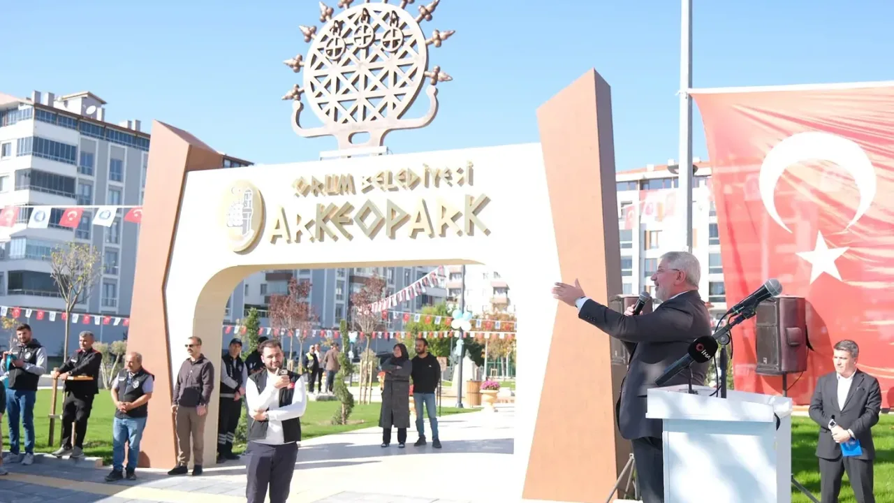 Çorum’un üçüncü tematik parkı ‘Arkeopark’ açıldı