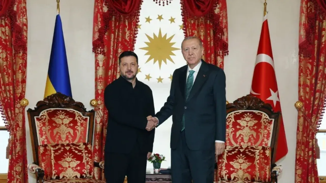 Cumhurbaşkanı Erdoğan, Zelenskiy ile Dolmabahçe’de bir araya