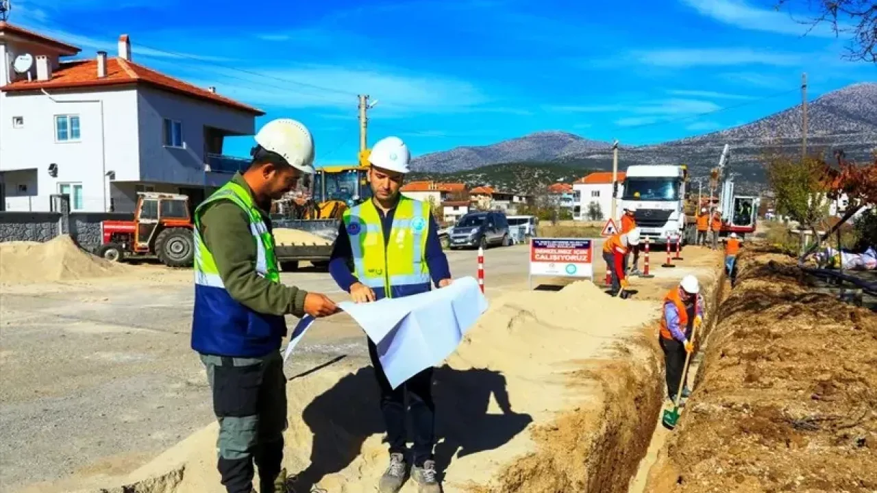 Denizli Tavas Kızılca'nın altyapısı yenilendi