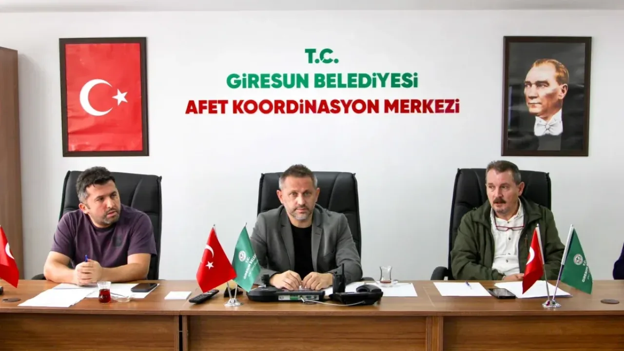 Giresun'da olası afetler için alınan tedbirler görüşüldü