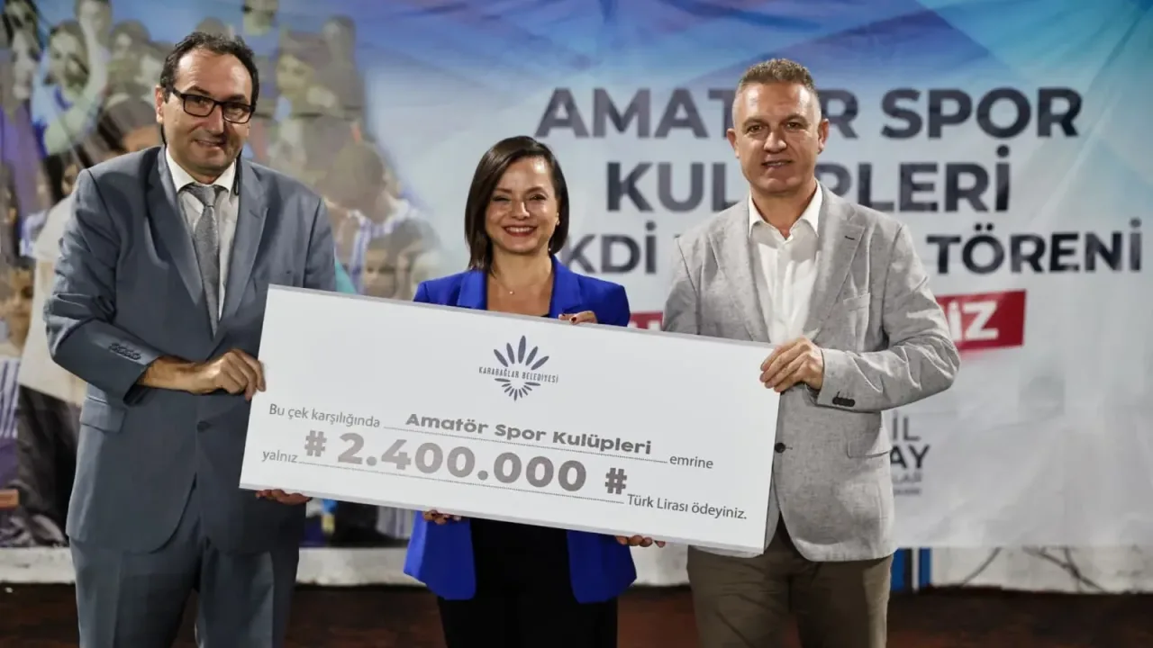 Karabağlar'da amatör spora 2,4 milyon TL destek