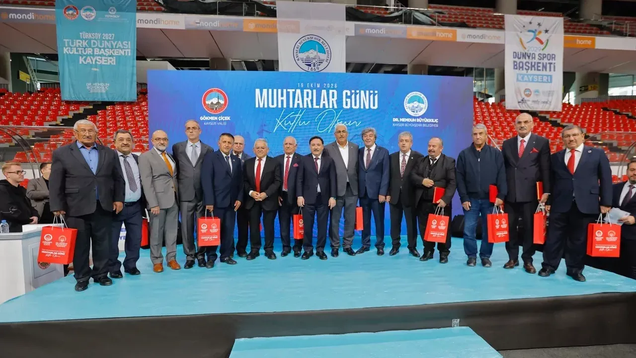 Kayseri Büyükşehir'den muhtarlara özel yemek