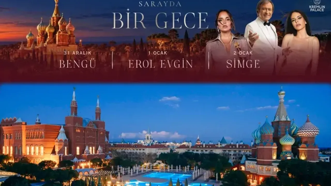 Kremlin Palace’ta yılbaşı saray ihtişamıyla karşılanıyor