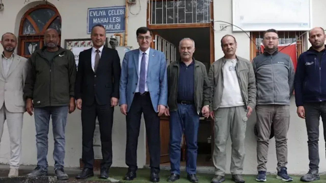 Kütahya'da Başkan Kahveci'den Evliya Çelebi Mahallesi’ne ziyaret
