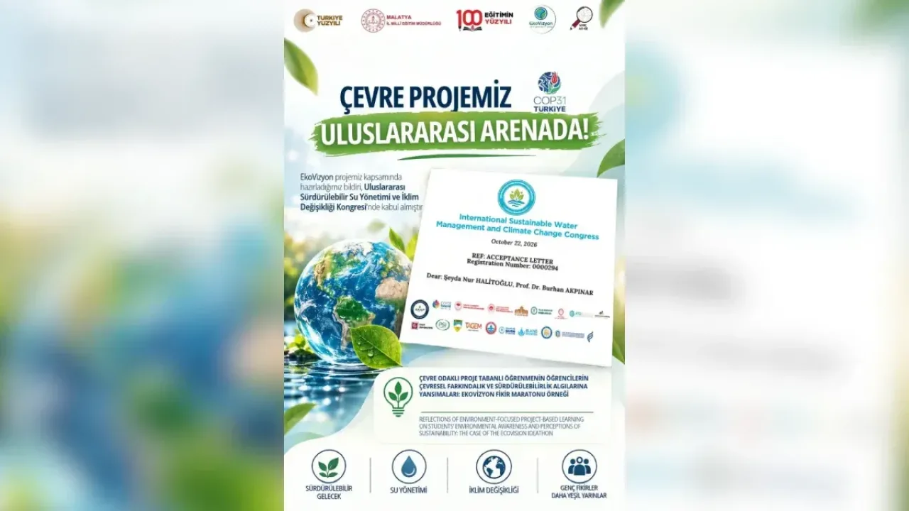 Malatya’nın çevre projesi uluslararası kongreye kabul edildi