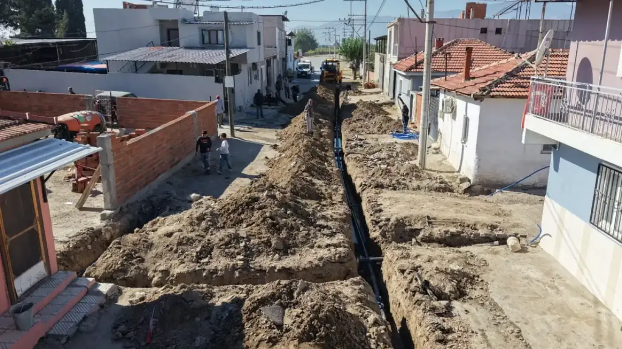 Manisa Yeşilköy’ün 40 yıllık içme suyu altyapısı yenilendi