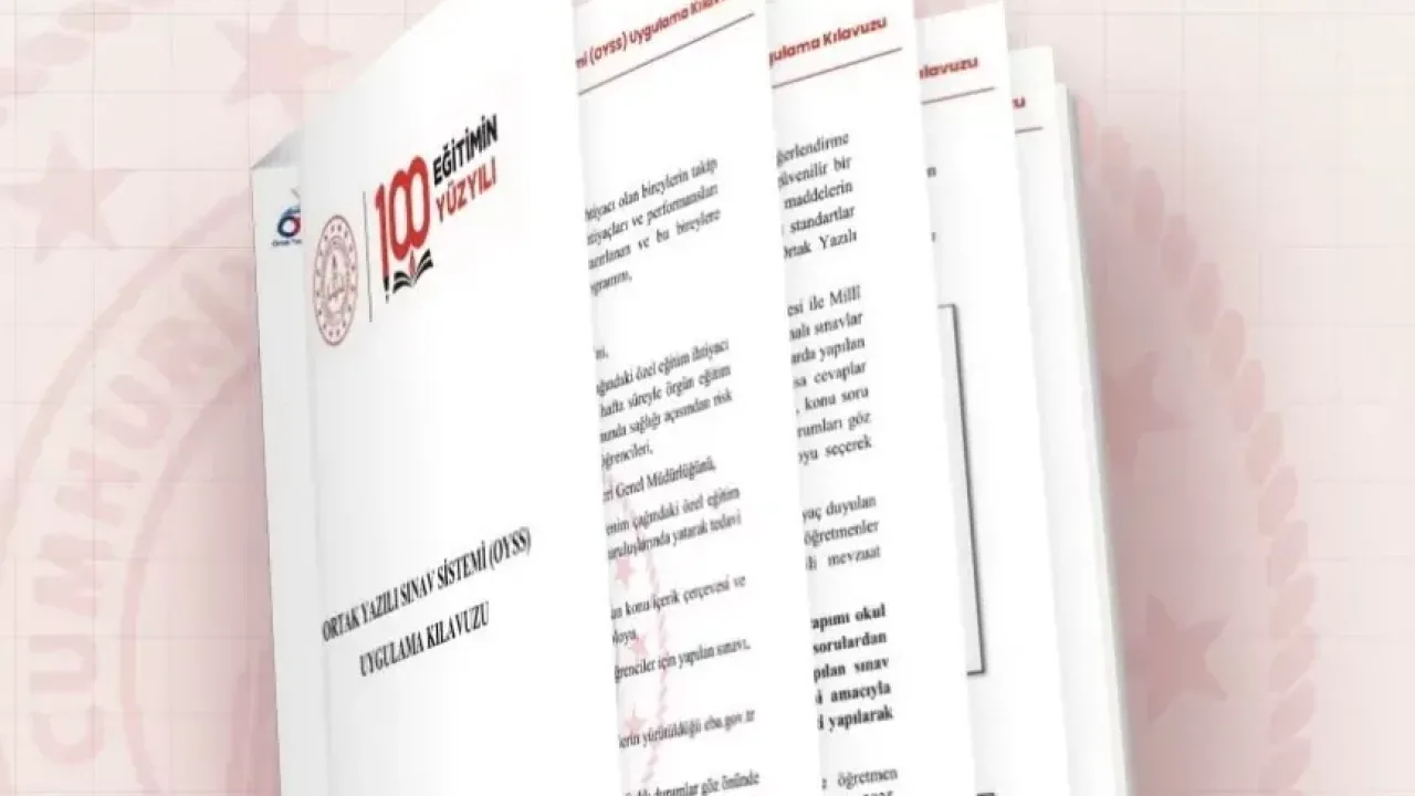 MEB'den Ortak Sınav Uygulama Kılavuzu