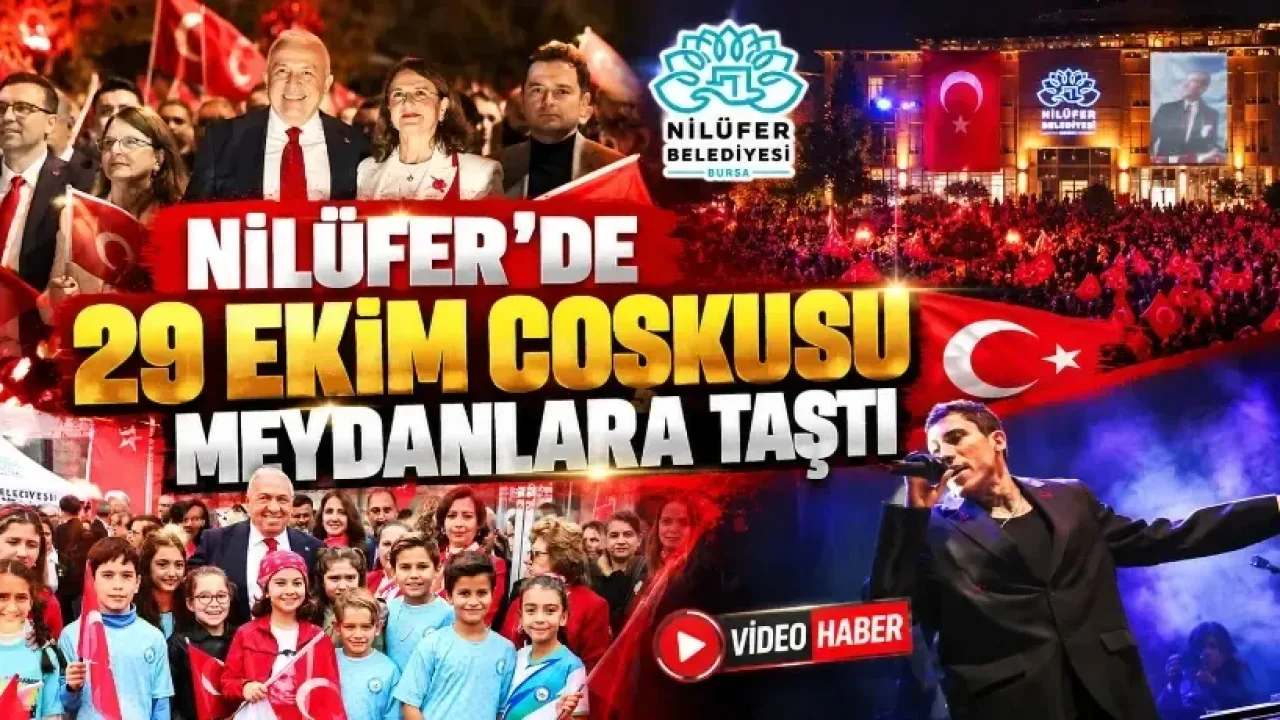 Nilüfer’de 29 Ekim coşkusu meydanlara taştı