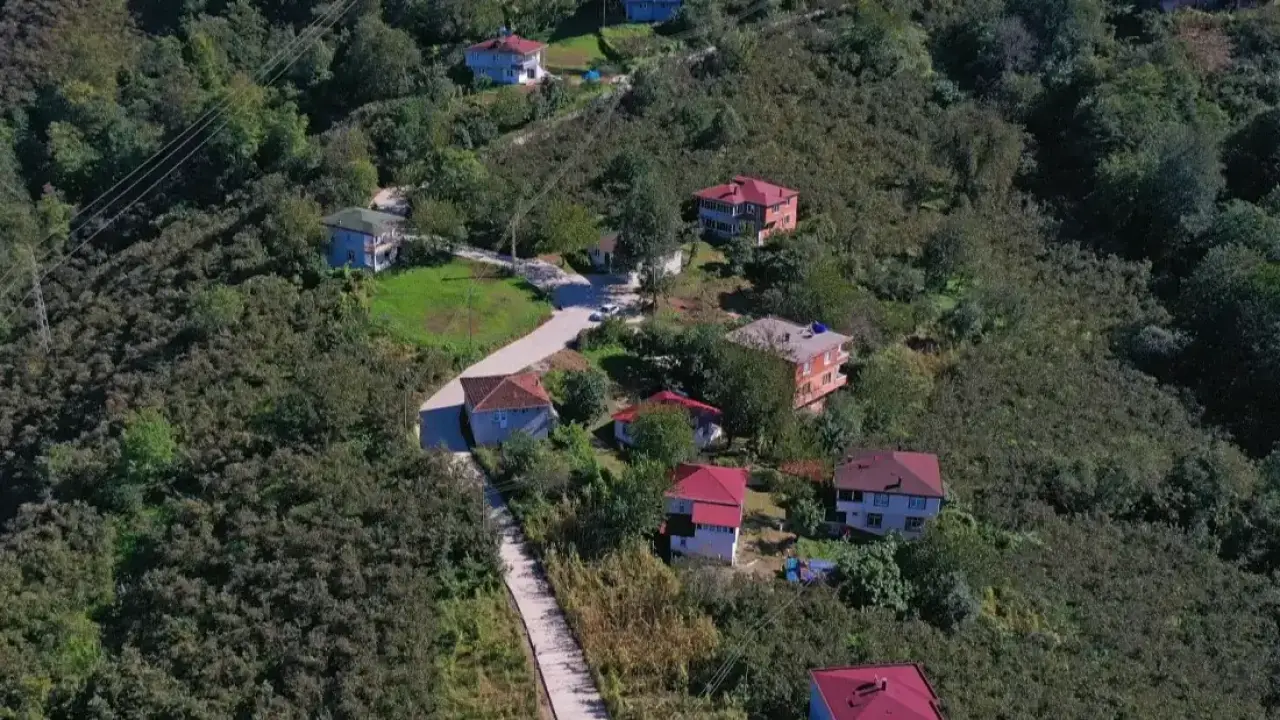 Ordu Çamaş'ta beton yol çalışmaları aralıksız sürüyor