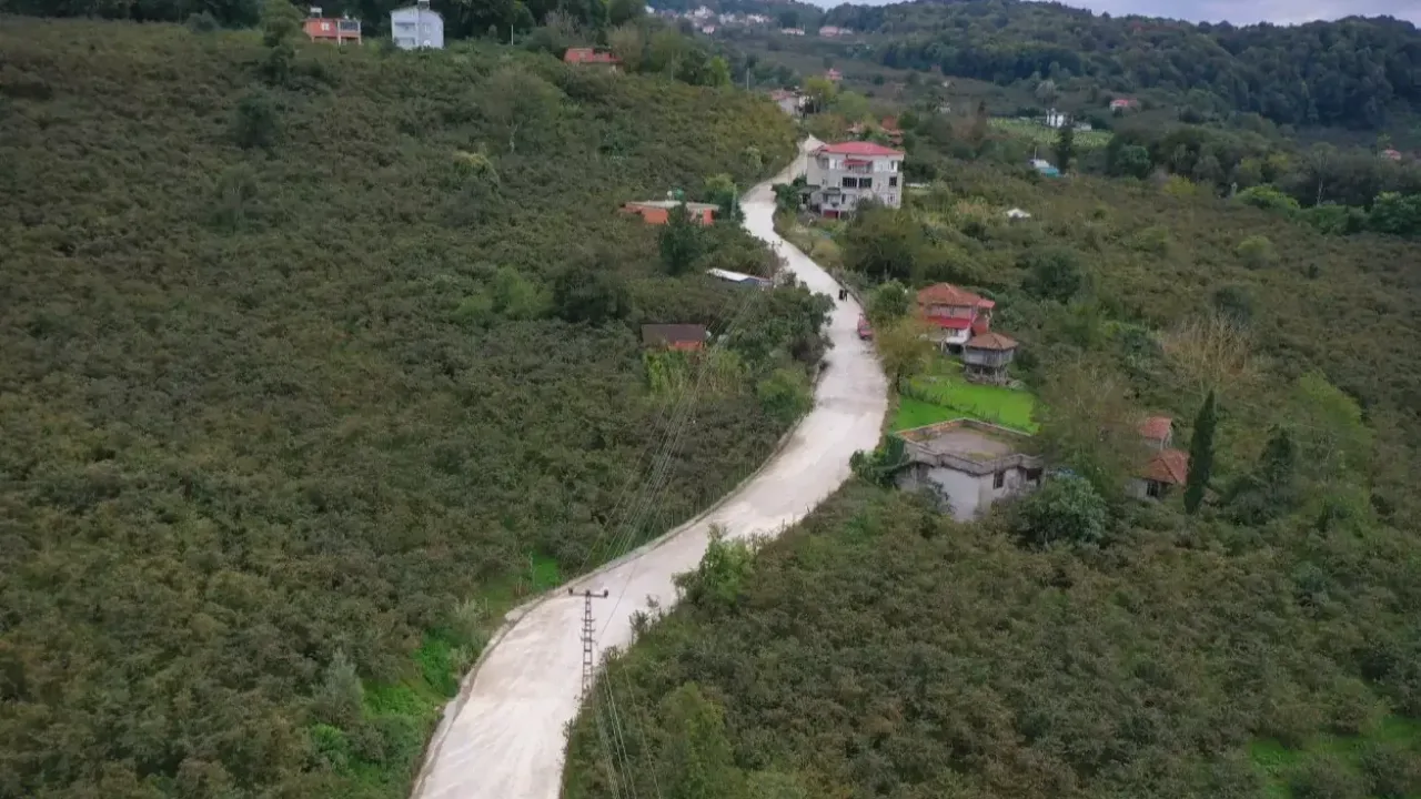 Ordu'da Ünye Çatak’ın yolu yenileniyor