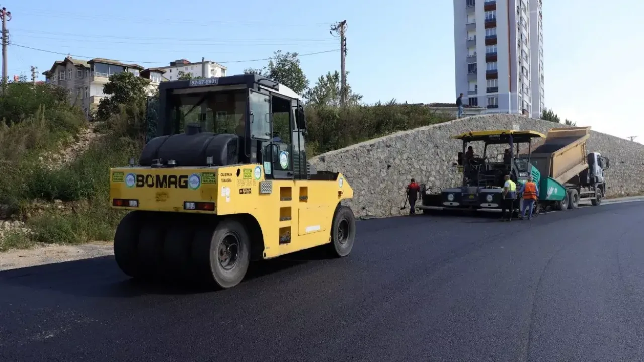Ordu Fatsa’da asfalt mesaisi devam ediyor