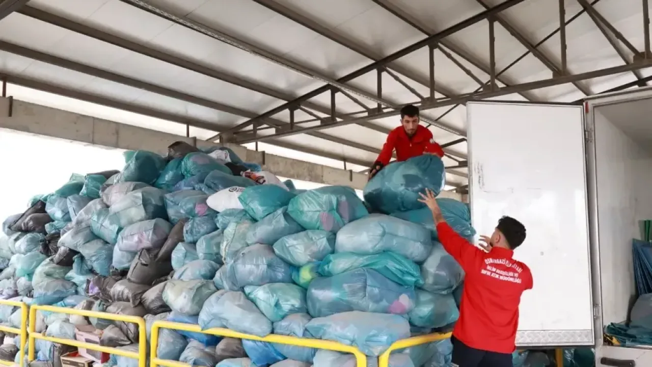 Osmangazi'de 9 ayda binlerce ton atık geri dönüşüme kazandırıldı