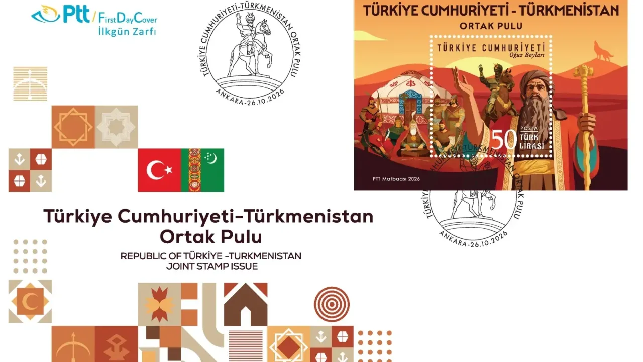PTT’den 'Türkiye-Türkmenistan' temalı anma pulu
