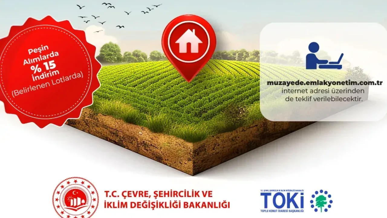 TOKİ’den 61 ilde 725 arsayı satışa çıkardı